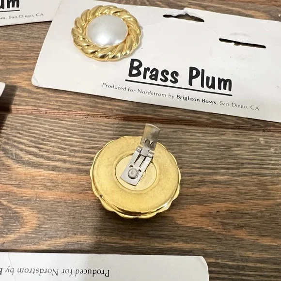 Vintage Shoe Clips Brighton Bows For Nordstrom Set Of 4 Pairs - Picture 7 of 7